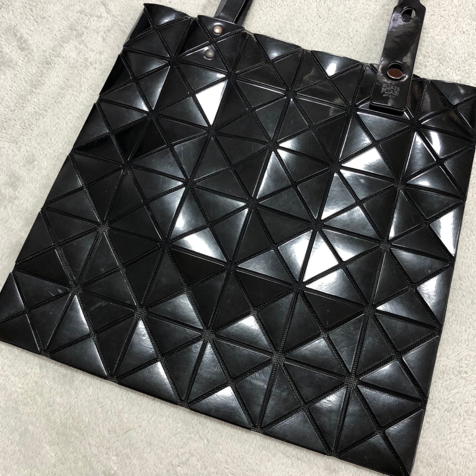 PLEATS PLEASE ISSEY MIYAKE パネルトートバッグブラック