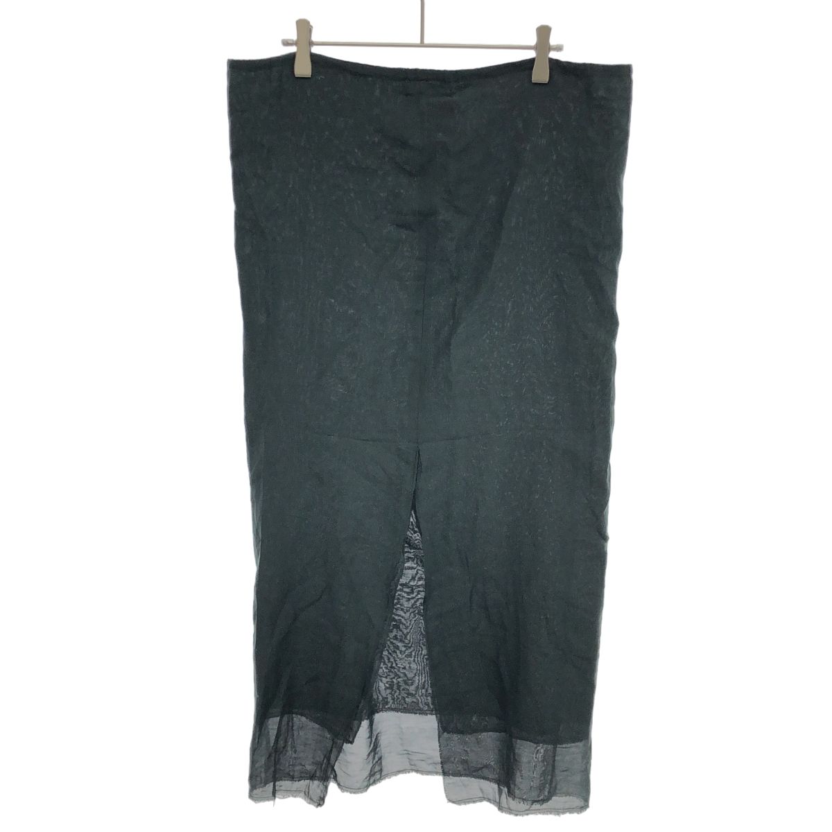 GABRIELA COLL GARMENTS ガブリエラ コール ガーメンツ コットンシルクスカート チャコール S