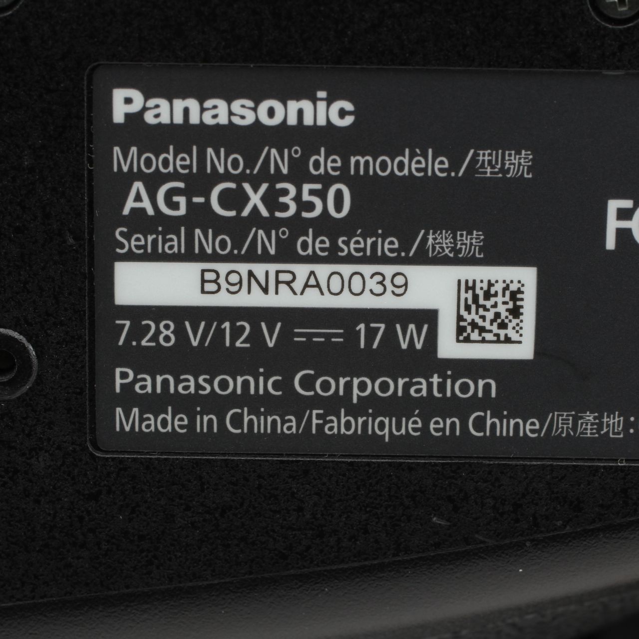 パナソニック AG-CX350