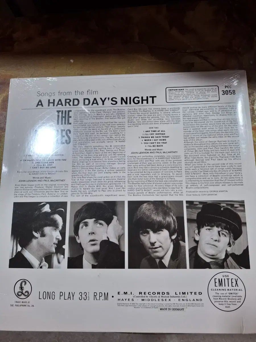 ビートルズ 未開封 LP 未開封！新品】ザ・ビートルズA Hard Day's