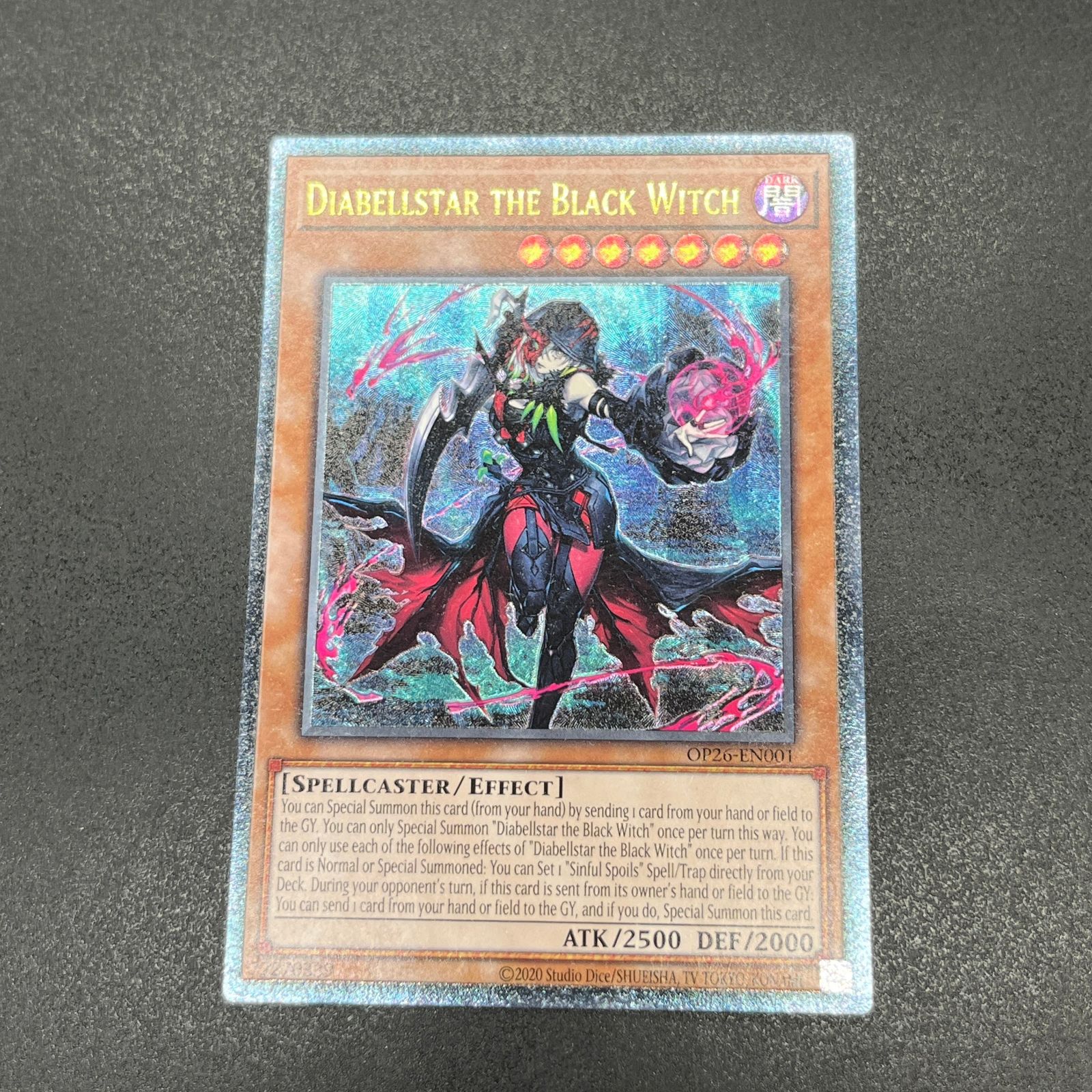 黒魔女ディアベルスター 英語 北米 OP26 レリーフ OTS 黒魔女