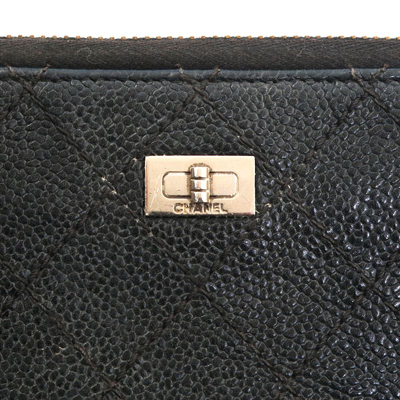 CHANEL シャネル 長財布 キャビアスキン マトラッセ 2.55 - メルカリ