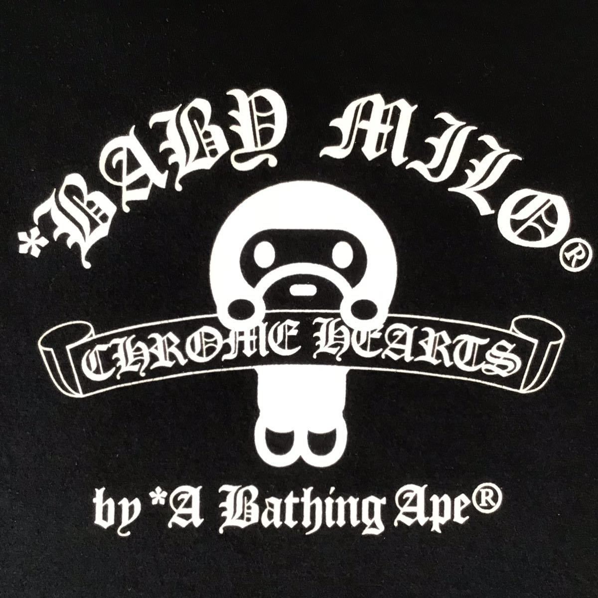 クロムハーツ × BAPE マイロ レディース Tシャツ Sサイズ A BATHING APE CHROME HEARTS Ladies エイプ ベイプ Baby MILO Nigo