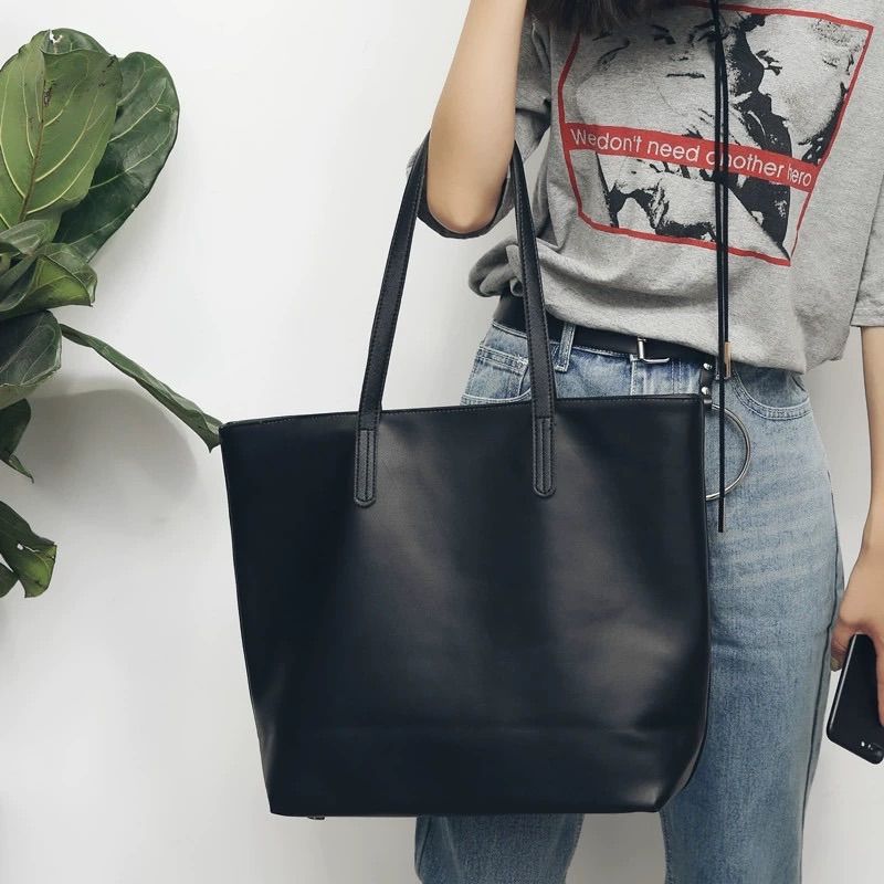 新品】フェイクレザートートバック レディース トートバッグ 大容量 A4  