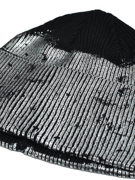 BREATH foil print knit cap