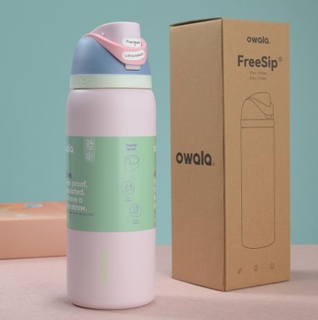 新品 OWALA 水筒 32oz ストロー内蔵 漏れ防止 断熱 7色選択可能