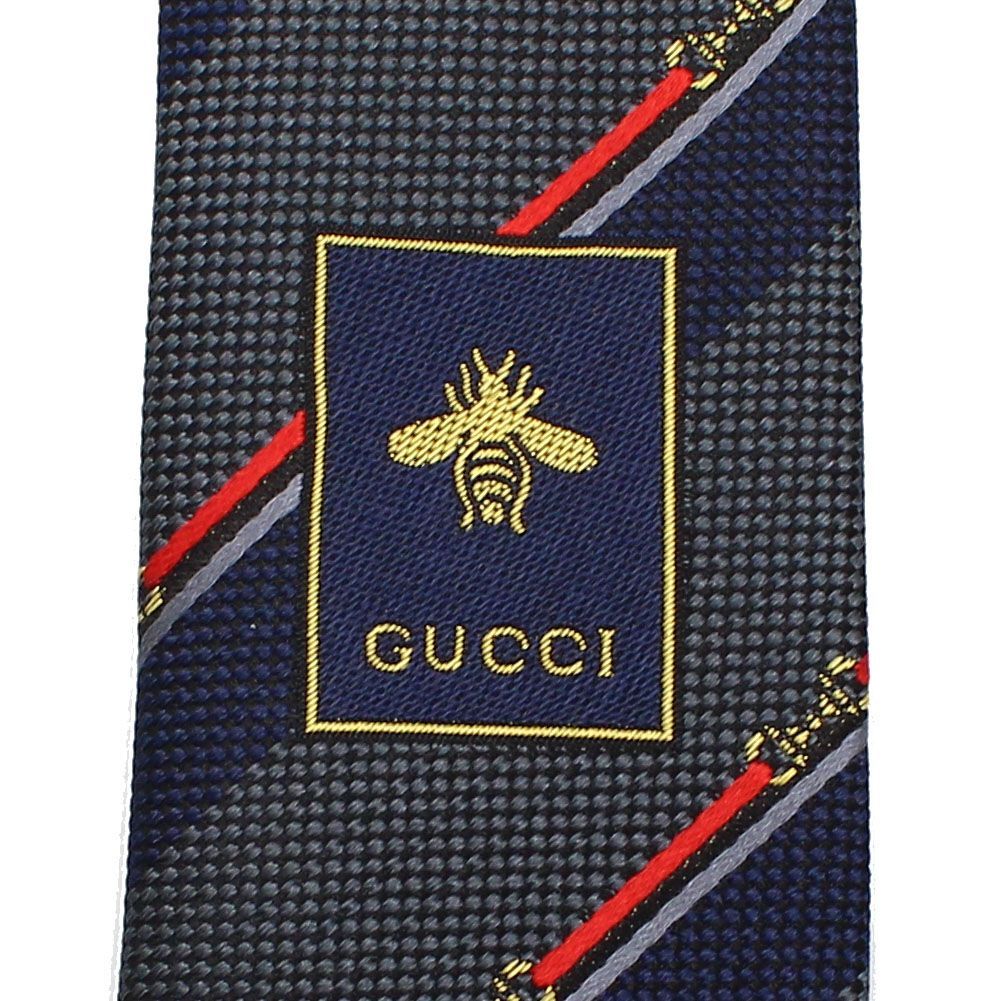 グッチ GUCCI 765041 4EABA 1474 ネクタイ ホースビット GG ロゴ
