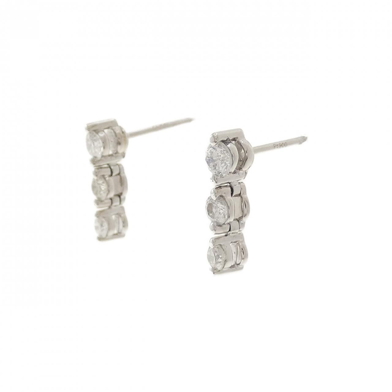 ダイヤ　ピアス　トータル0.517 PT900/モリモリ様ご検討中 楽天市場】メンズ Pt900 ダイヤピアス 0.3ct F SI1 3EX H&C 中央