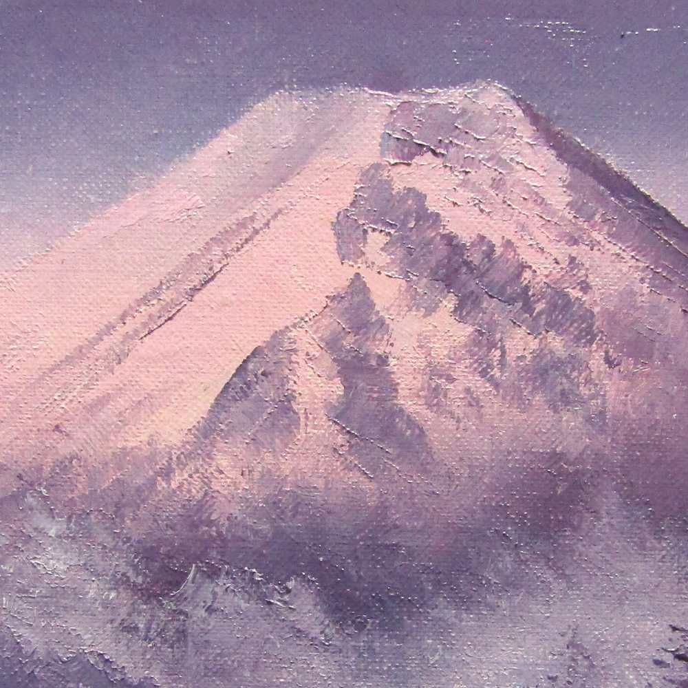☆ 小林幸三『黎明富士（SM号）』油彩画・油絵 風景画 富士山 霊峰