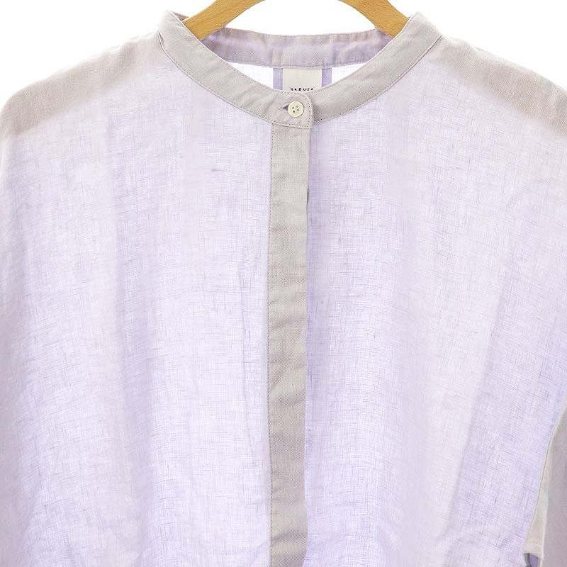 カグレ かぐれ kagure リネンスクエアケープシャツ ブラウス F