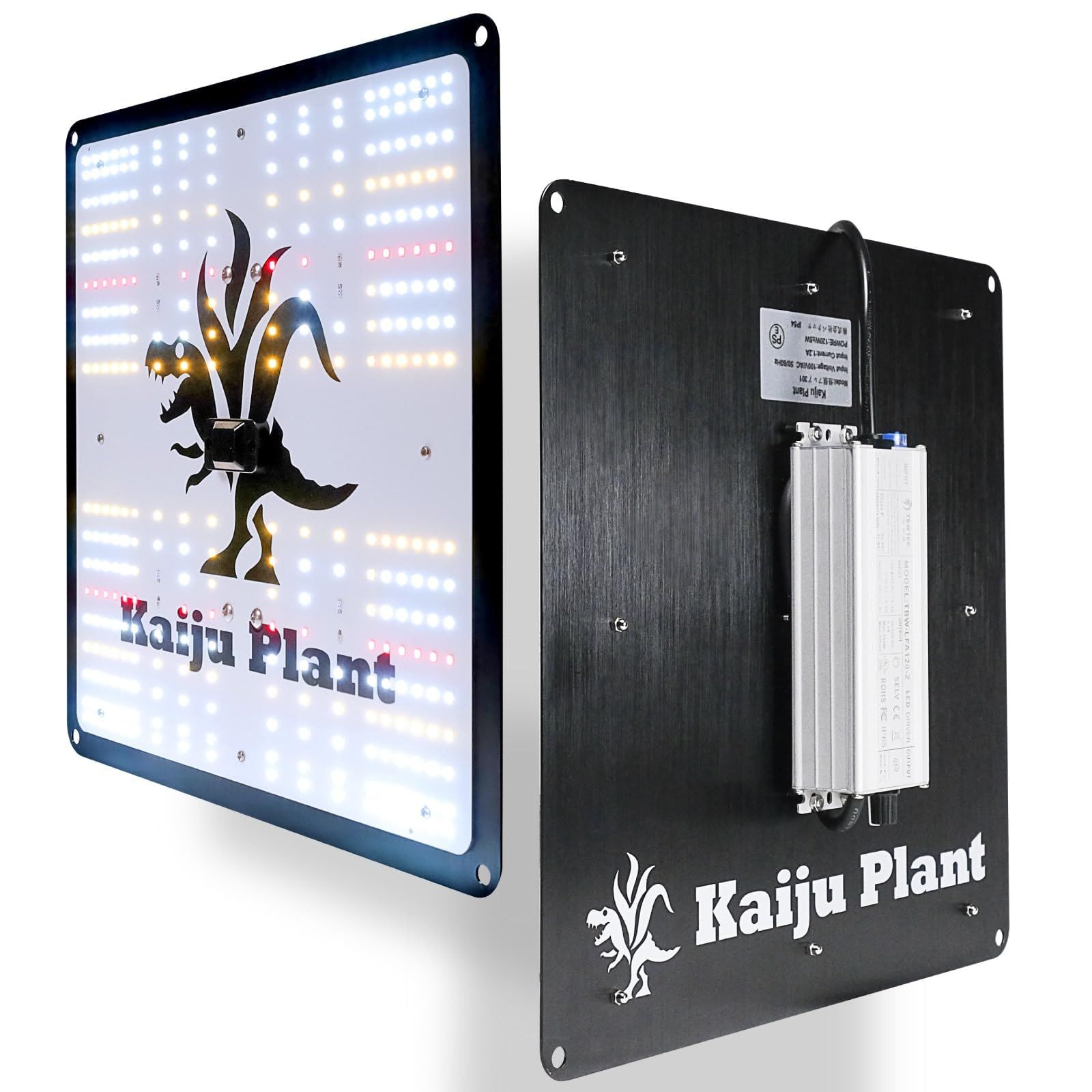 Kaiju Plant 怪獣フ 301 ブラック 120W 室内に太陽を 植物育成ライトパネルLED フルスペクトル UV IR