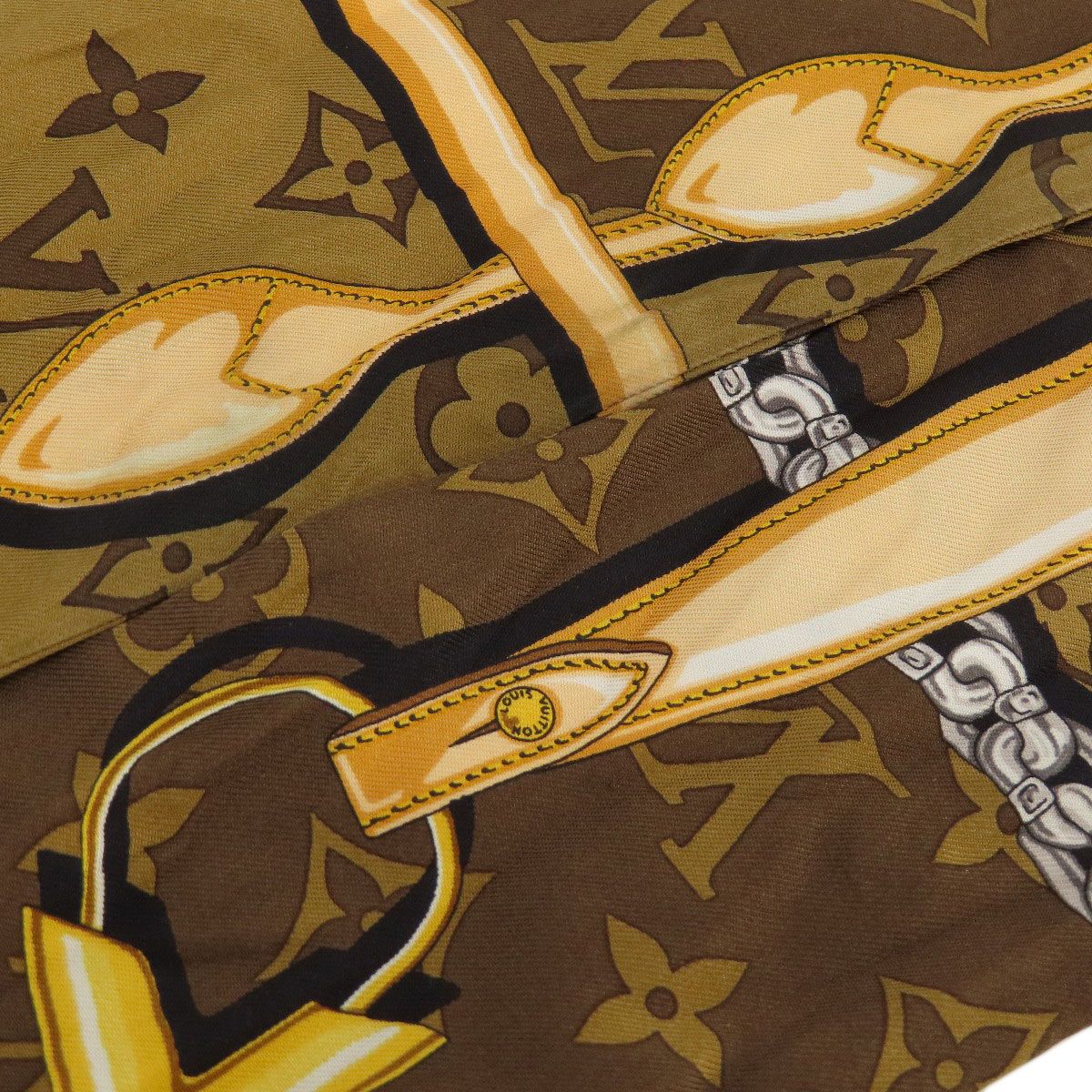 LOUIS VUITTON ルイヴィトン バンドー スカーフ シルク レディース