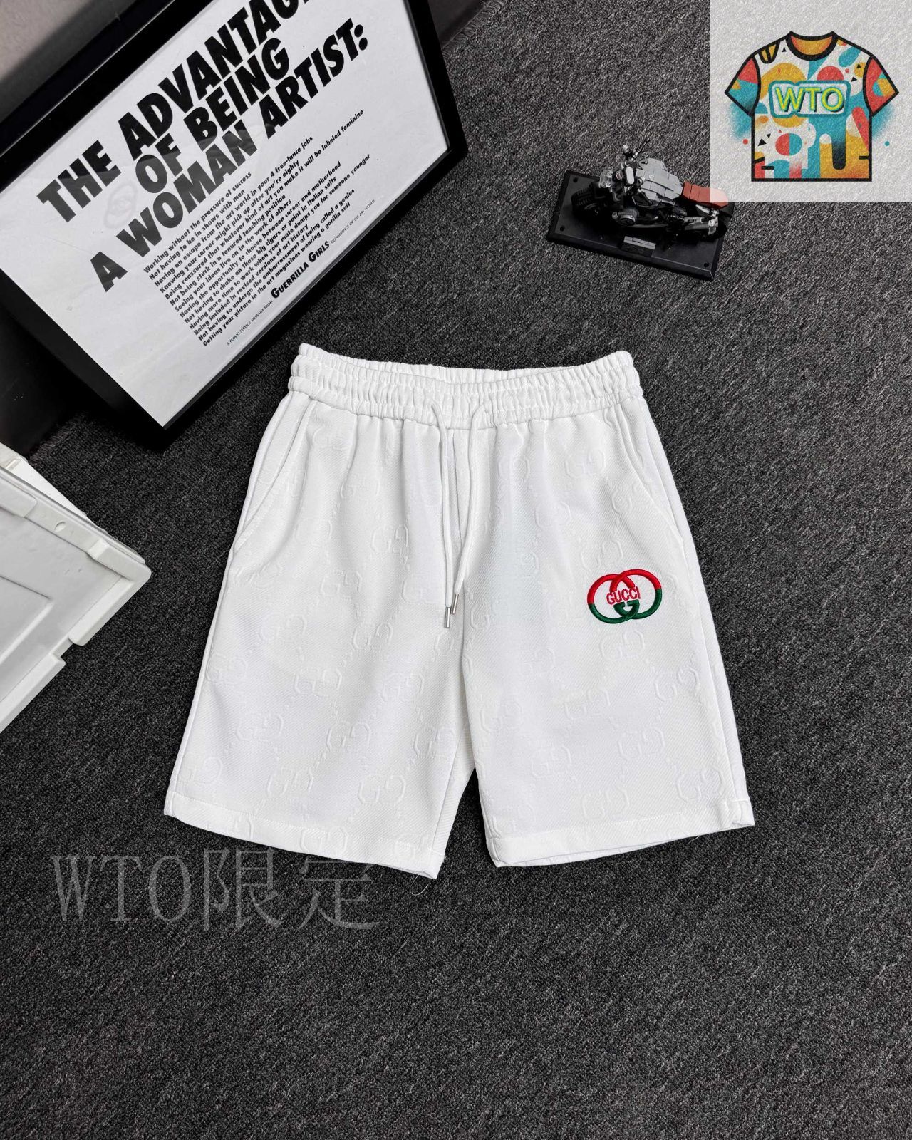 今日 GUCCI ニット刺繍ショーツ-3