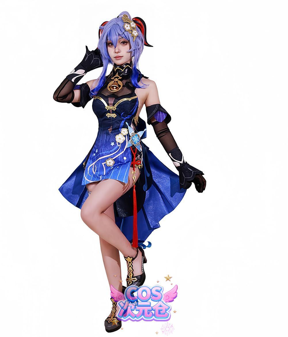 甘雨 玄玉瑤芳 COSPLEE 原神 cosplay 甘雨 申鶴 行秋 刻晴 空 リネ アルレッキーノ 鍾離 閑雲 コスチューム 変装 コスプレ衣装 仮装 文化祭 学園祭 イ