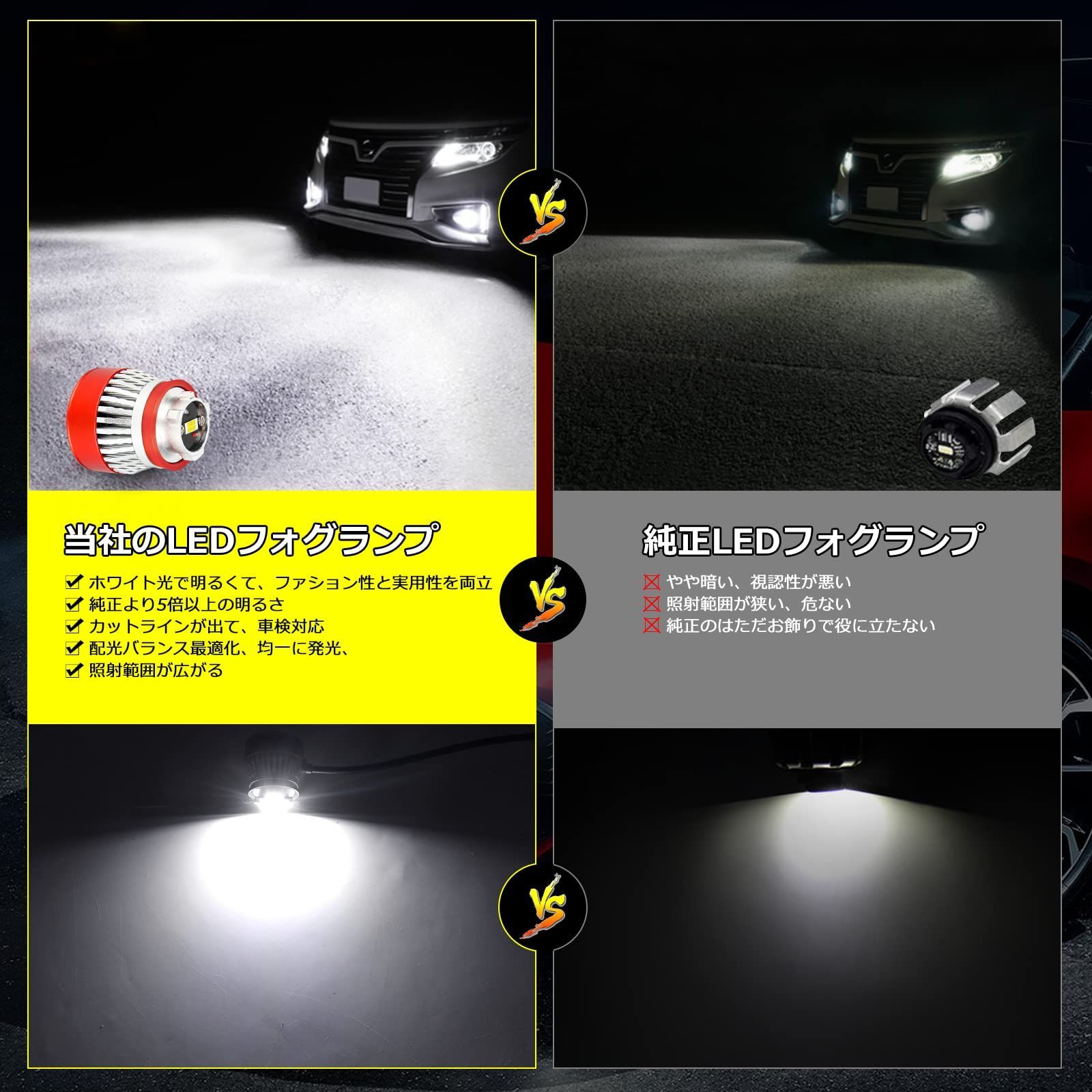 L1B LED 純正LEDフォグ交換用バルブ ホワイト 6500K 車検対応 爆光 5800LM 純正交換 ポン付け ハイエース7型 クラウン220系  カローラツーリング/スポーツ/クロス 50プリウス後期 ハリアー80系 ルーミー アトレー ステップワ - メルカリ