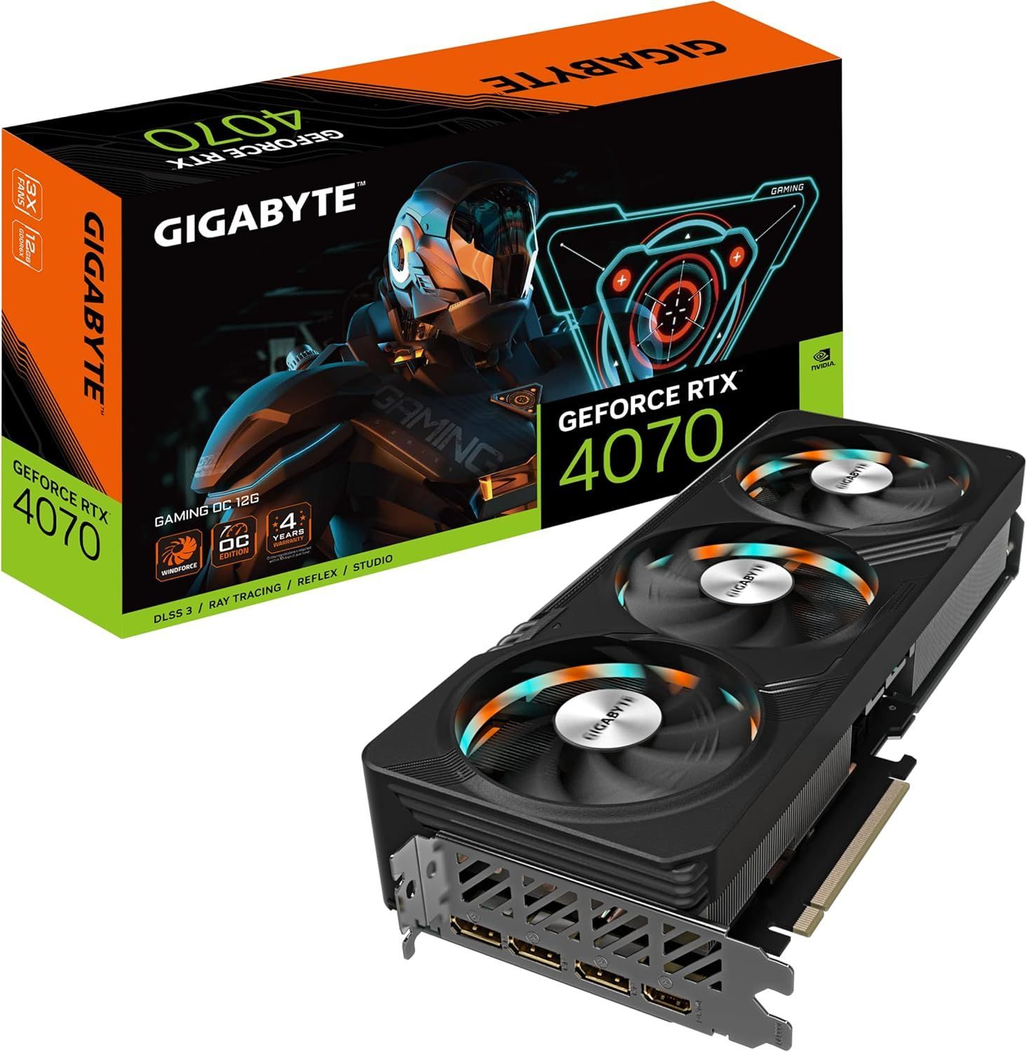 GIGABYTE NVIDIA GeForce RTX4070搭載 グラフィックボード GDDR6X 12GB GV-N4070GAMING OC-12GD