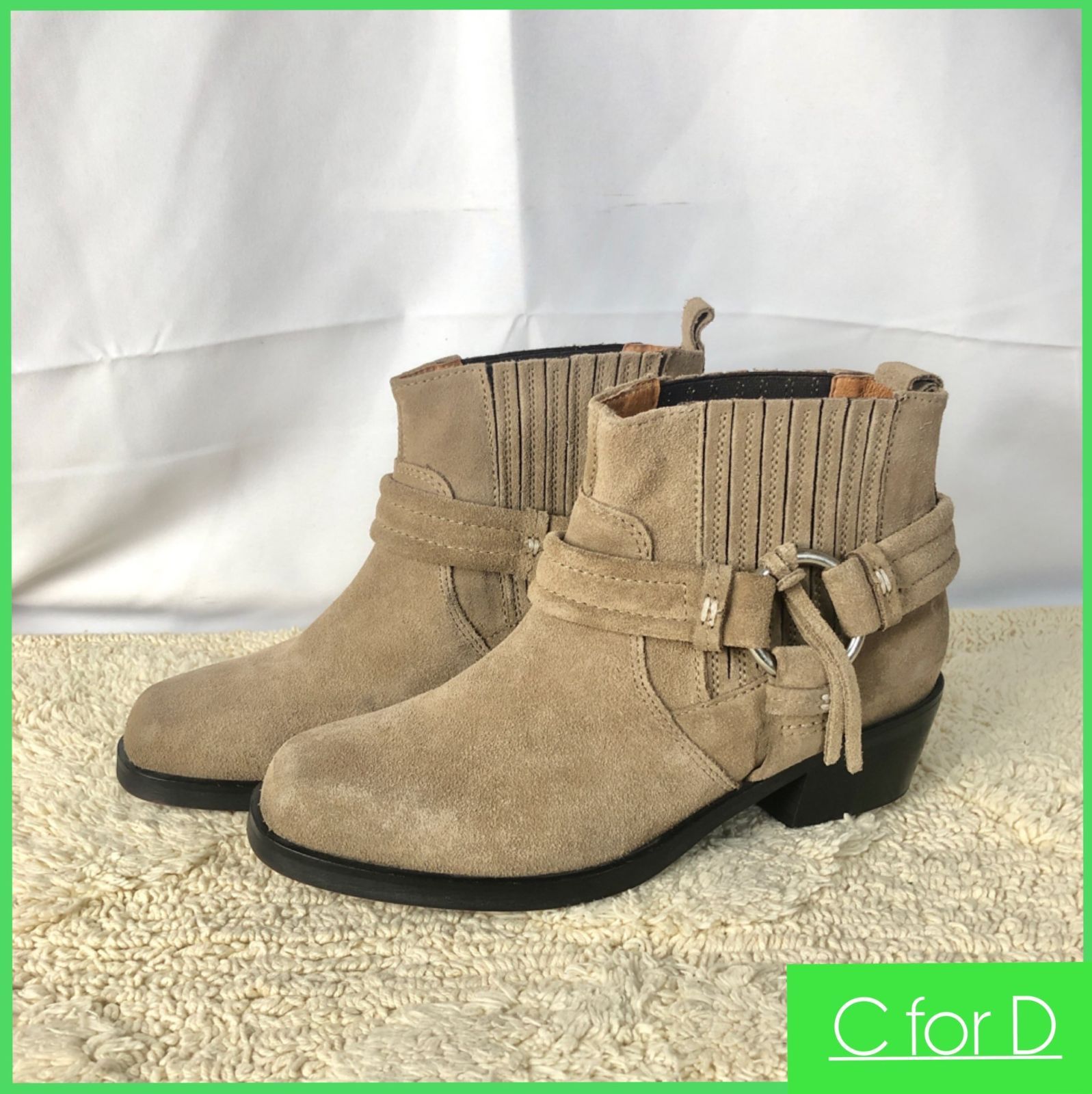 ☆DIESEL☆37 (23.5cm相当) サイドゴア ショートブーツ ディーゼル  