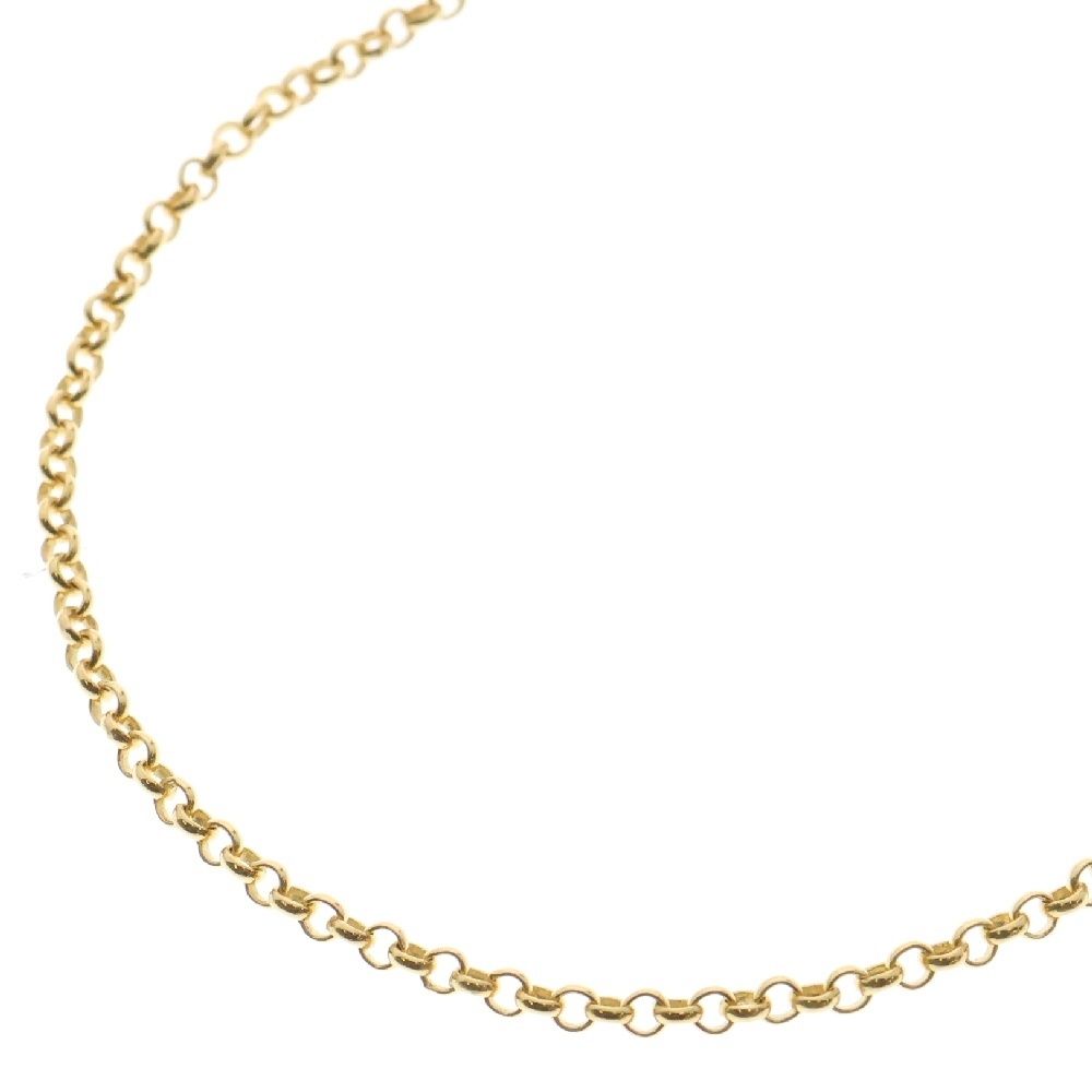 CHROME HEARTS (クロムハーツ) 22K NECKCHAIN R20 ロールチェーン 