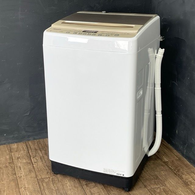 送料無料 全自動電気洗濯機【中古】動作保証 Hisense HW-DG75C 7.5kg 