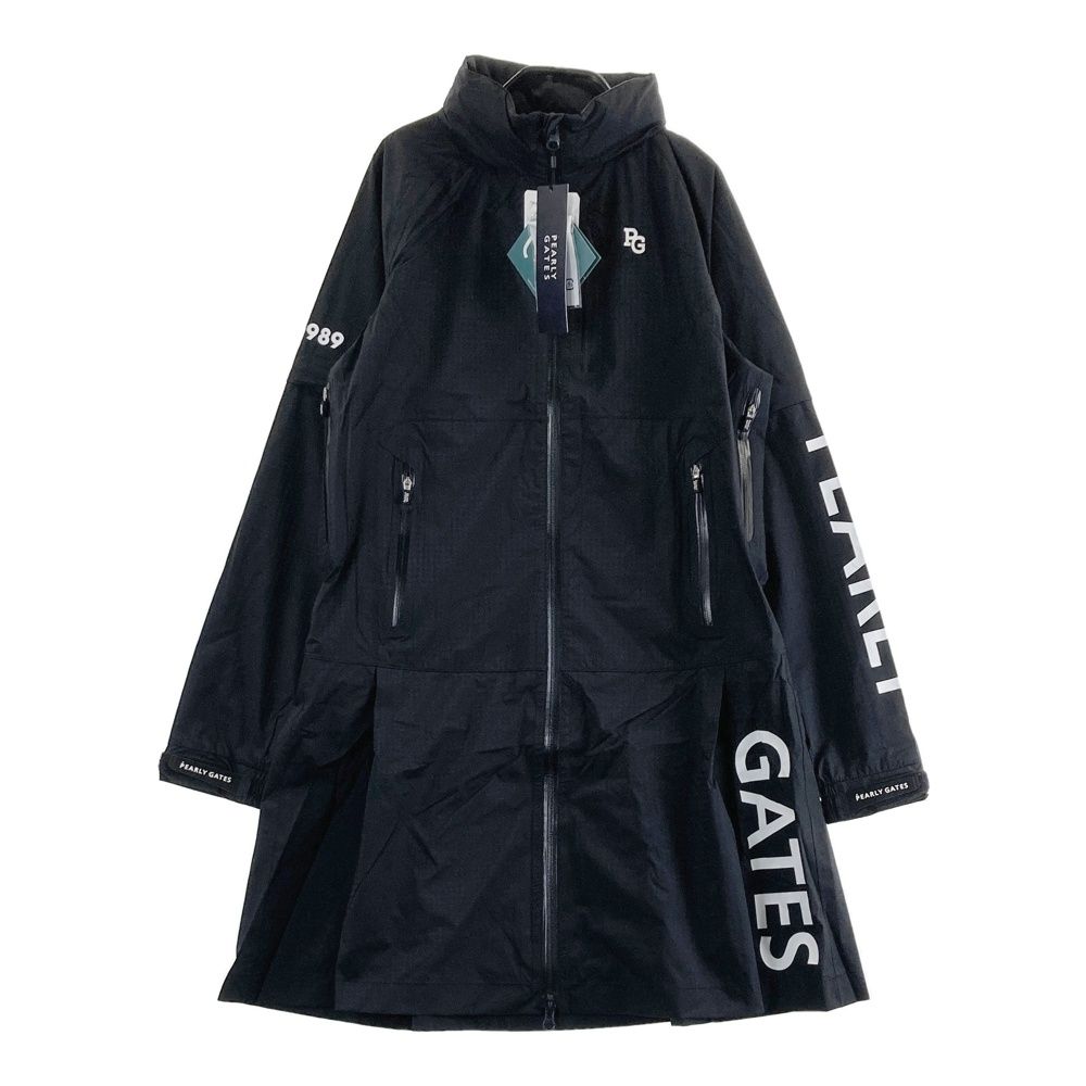 サイズ 0 PEARLY GATES パーリーゲイツ 053-2988306 レインワンピース 総柄 ブラック系 240101535055 ゴルフウェア レディース ストスト