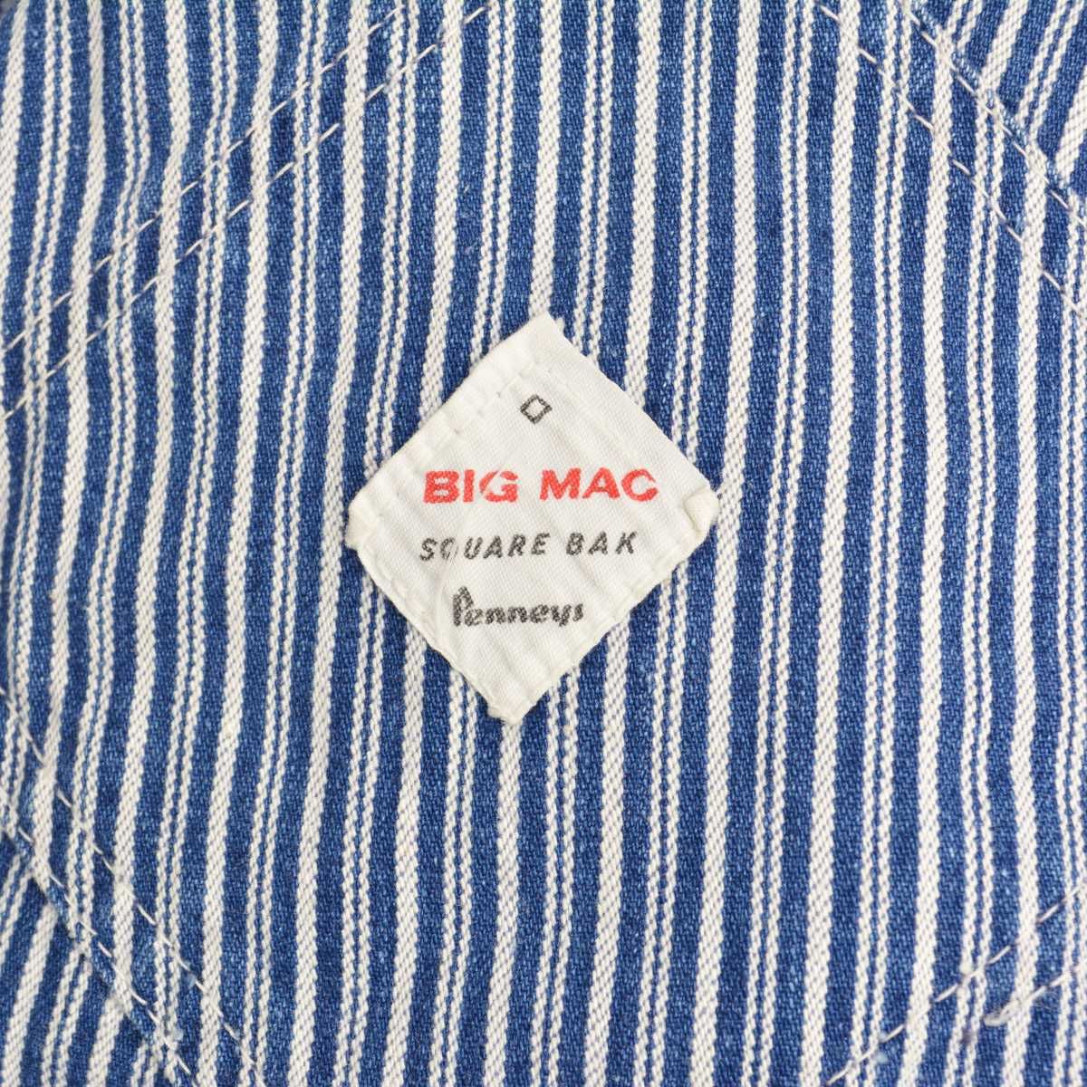 BIGMAC】60s～ ランダムヒッコリーストライプオーバーオール - メルカリ