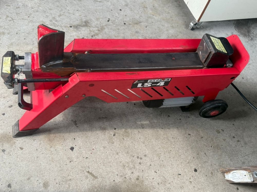 ◆◆◆お引き取り ◆◆◆ナカトミ 油圧式薪割機 LS-4 動作 済み 現状品