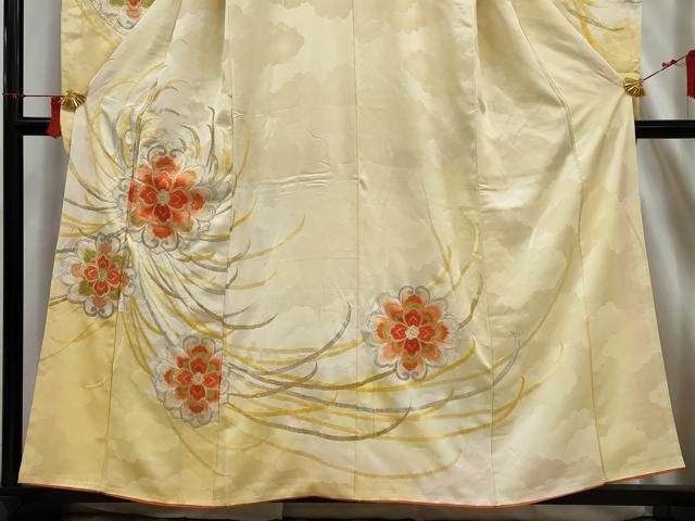 平和屋着物□豪華振袖 刺繍 乱菊 金銀糸 正絹 逸品 AAAX9561nf