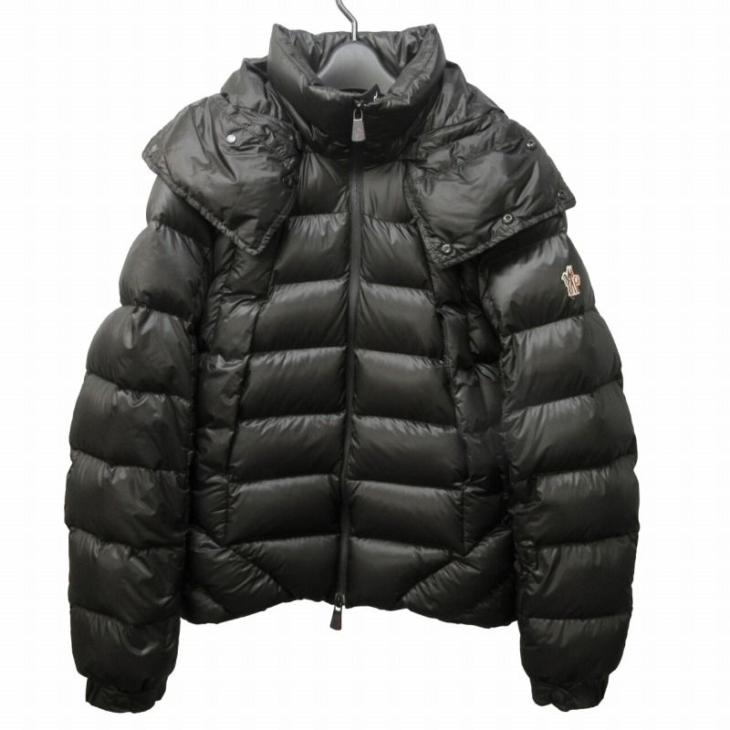 モンクレール MONCLER グルノーブル GRENOBLE AUSSOIS オソアーズ ダウンジャケット ダウンコート ナイロン フード 黒  ブラック 2 約M 0312 - メルカリ