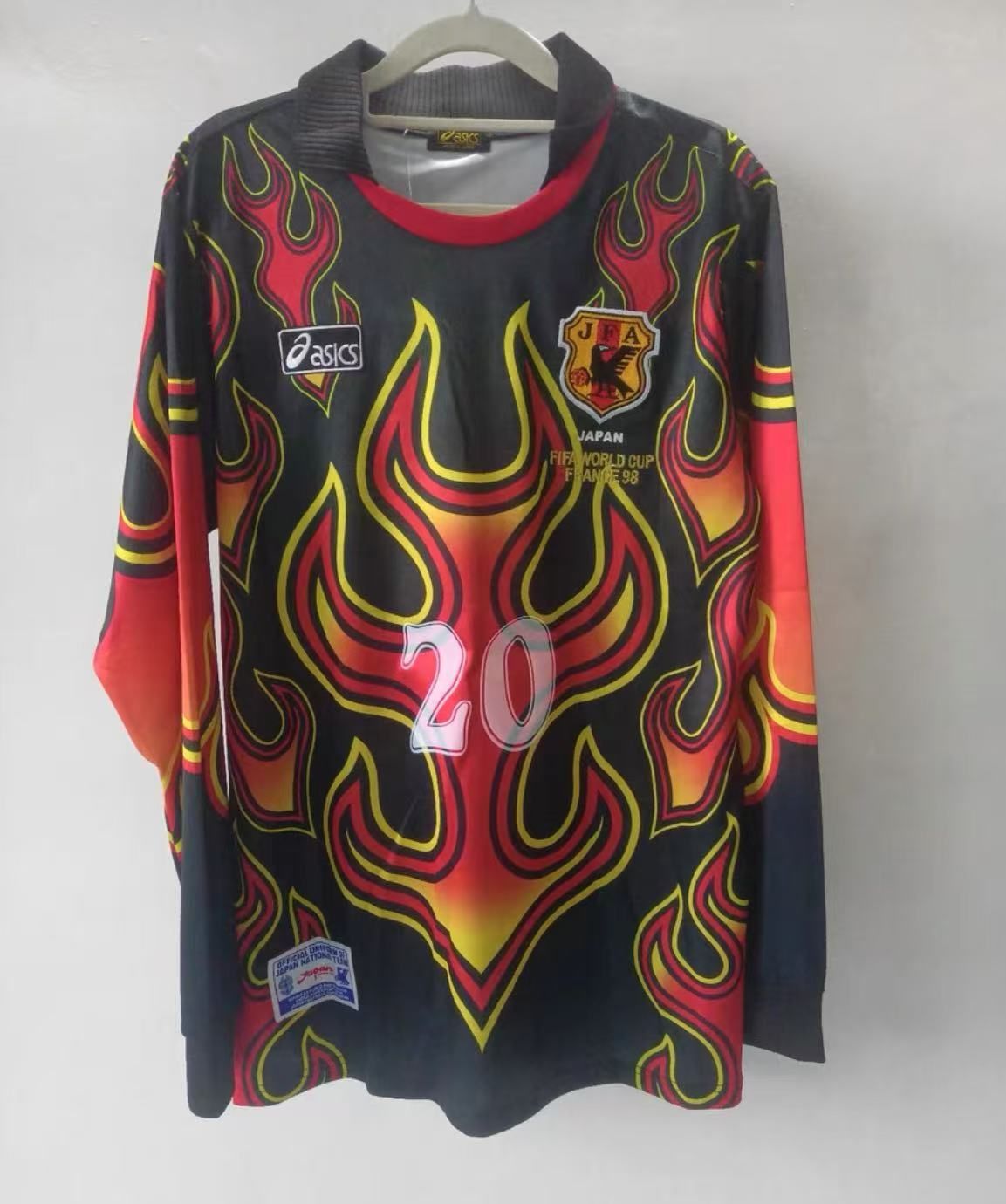 日本代表 川口能活 1998シーズンW杯GK 炎 ユニフォーム 20番