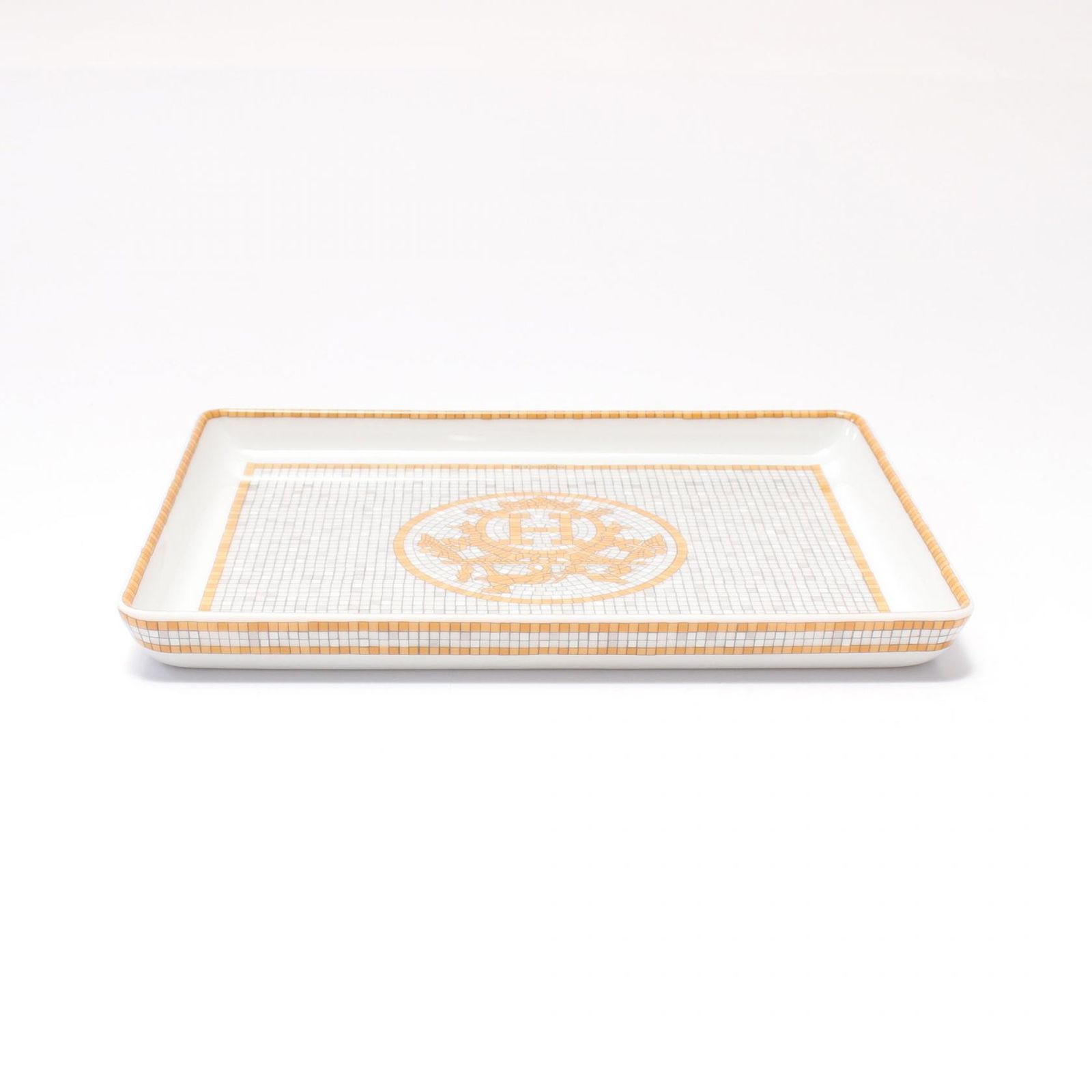 エルメス HERMES 食器 モザイク24PM ゴールド その他 トレー モザイク