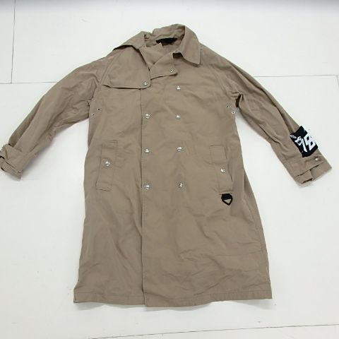 DIESEL トレンチコート 美品】DIESEL ディーゼル トレンチコート バックロゴ ベルト付
