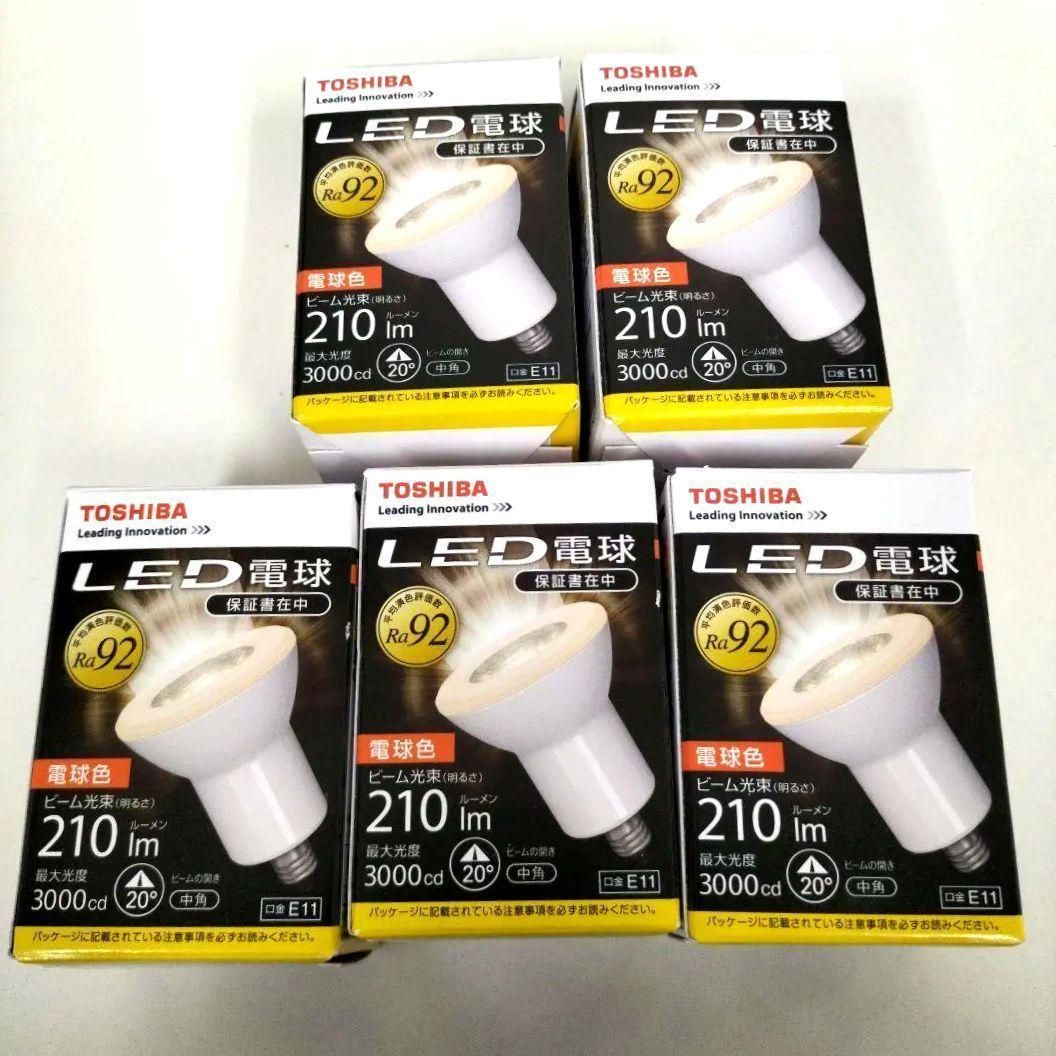 東芝 LED電球 LDR6L-M-E11 3 ハロゲン電球形 - 蛍光灯・電球