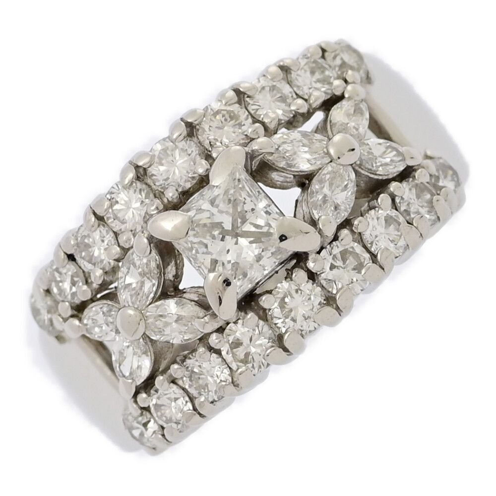 1円～ 田崎真珠 Pt950 ダイヤモンド リング 0.36ct D VS1 3EX D0.08ct SELBY 新品仕上げ済）タサキ TASAKI 田崎 ダイヤ リング 指輪 約10号 PT950