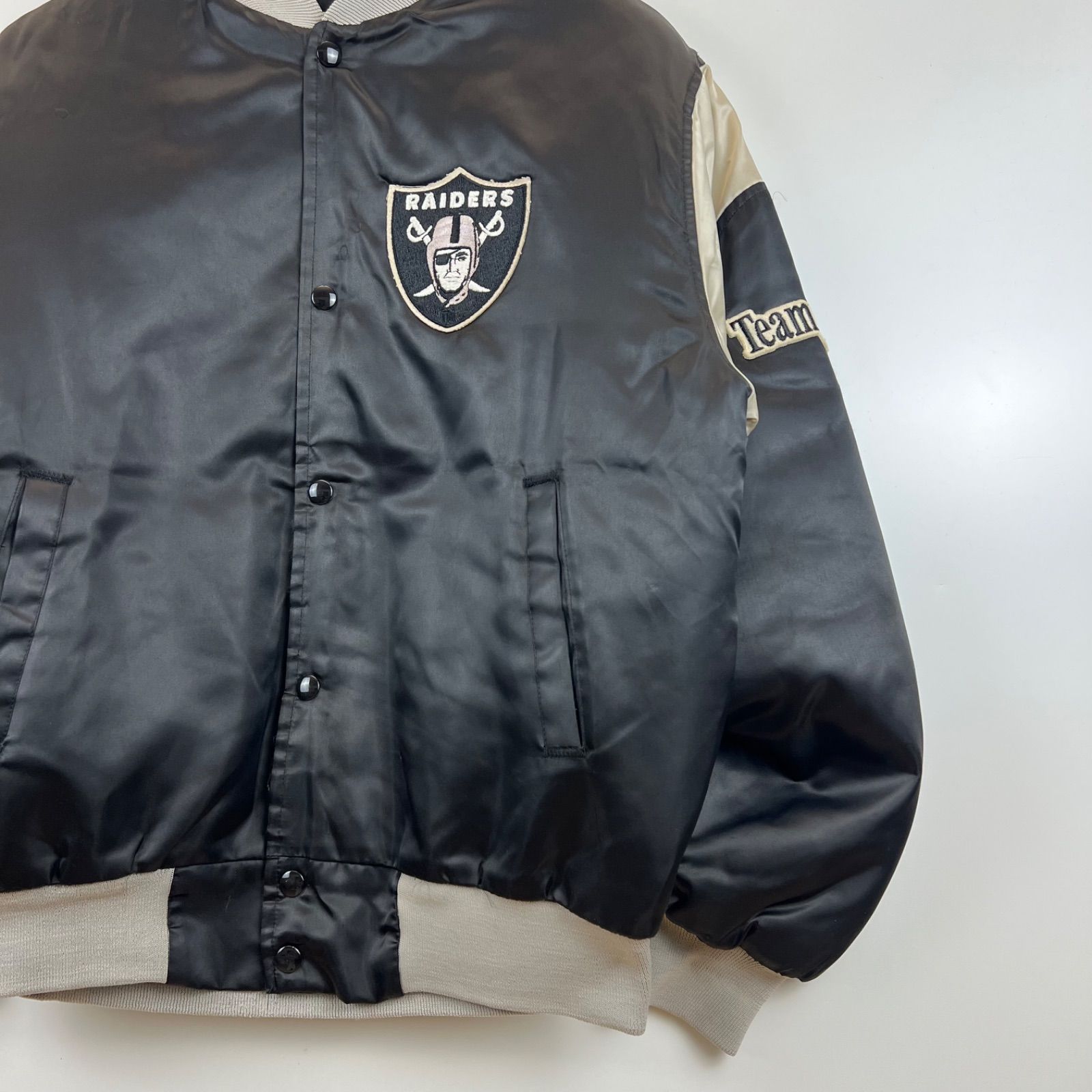 CHALK LINE 90s USA VTG NFL RAIDERS virsity jacket M チョークライン