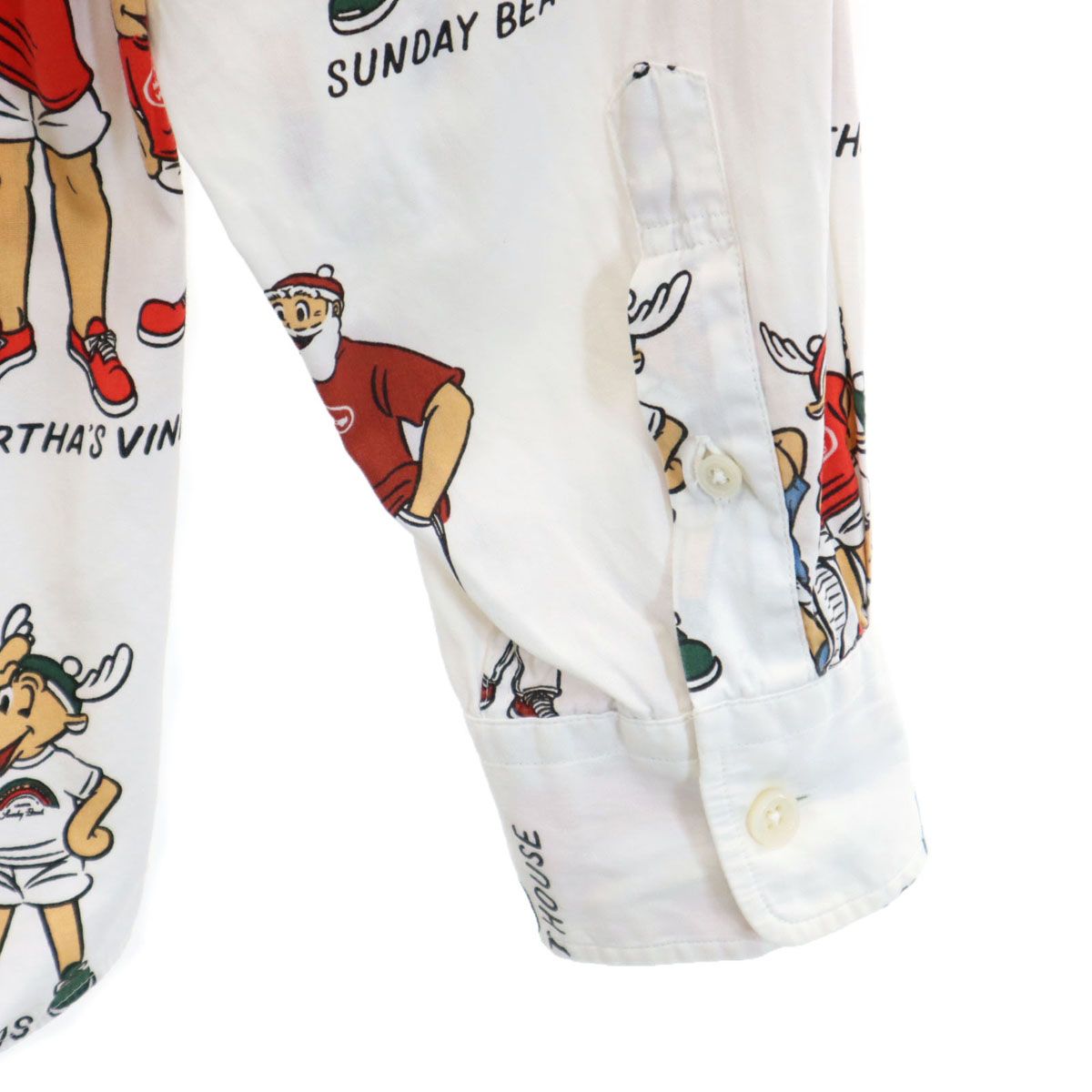 キャプテンサンタ ポパイ 長袖シャツ 柄シャツ 総柄 希少 L ネイビー キャプテンサンタ ポパイ 長袖シャツ 柄シャツ 総柄 希少 L ネイビー