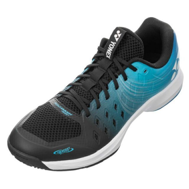 YONEX ヨネックス パワークッションエアラスダッシュ4WGC ブラック／アイスブルー 22.5 SHTAD4WG 381 | テニス用品 テニスシューズ シューズ 靴 くつ ゴム底 ローカット 22.5cm 3Dパワーカーボン 衝撃