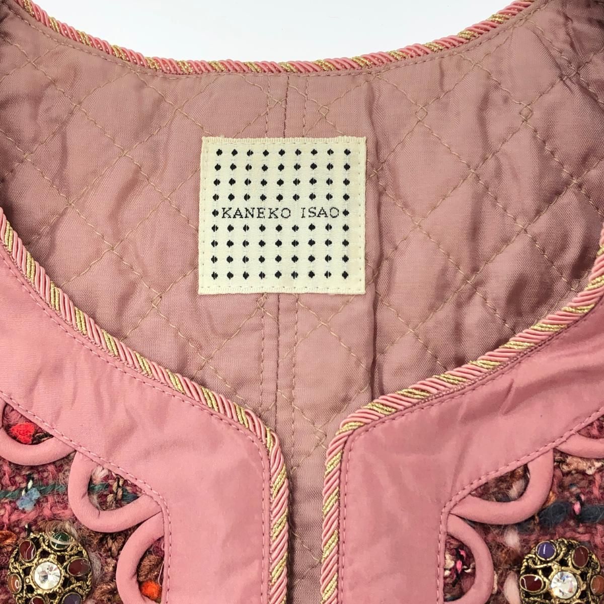 kaneko isao カネコイサオ ヴィンテージ ノーカラー ツイード