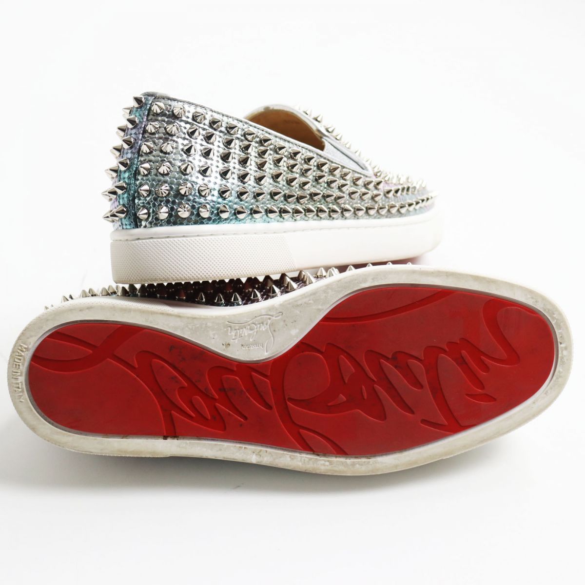 美品○Christian Louboutin クリスチャンルブタン ローラーボート 