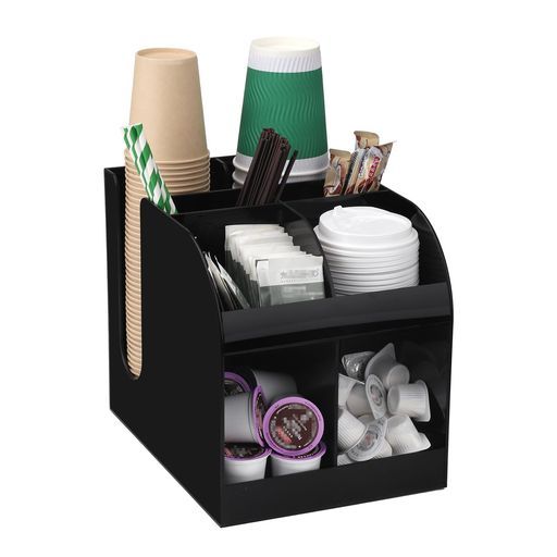 JTVTW使い捨てカップディスペンサー紙コップホルダーカップスリーブホルダー8グリッドアクリル製業務用