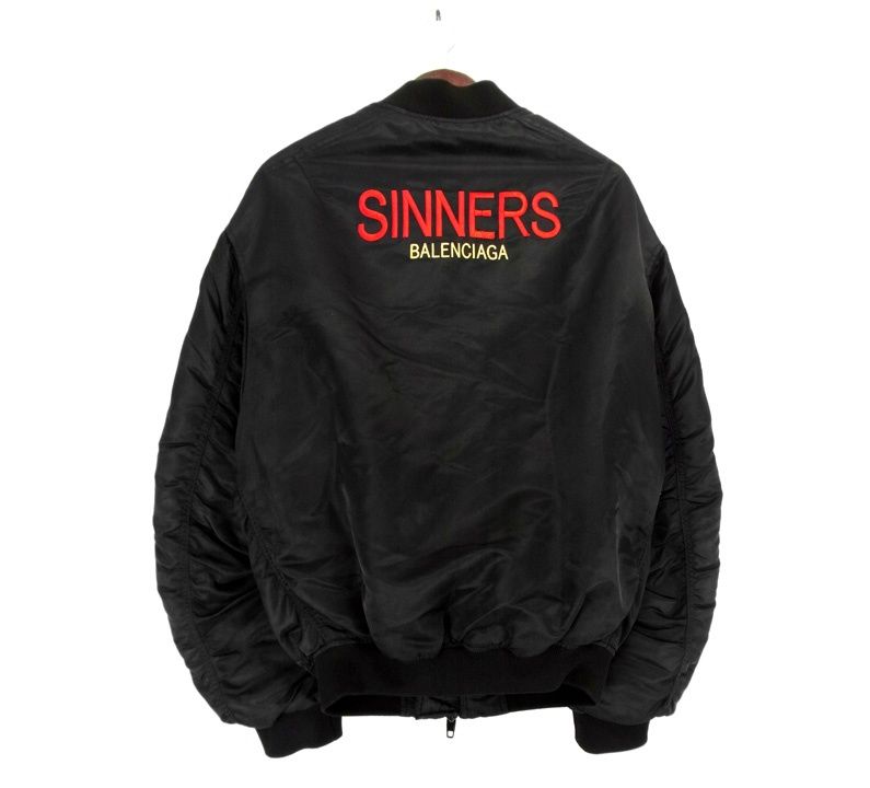 バレンシアガ BALENCIAGA □ 【 Sinners Embroidered Bomber Jacket