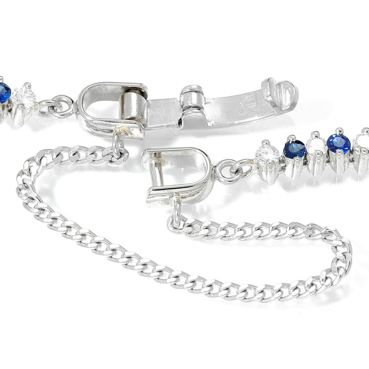 PT850 ブレスレット ダイヤ 0.3 総重量約2.0g 約18.5cm 【楽天市場