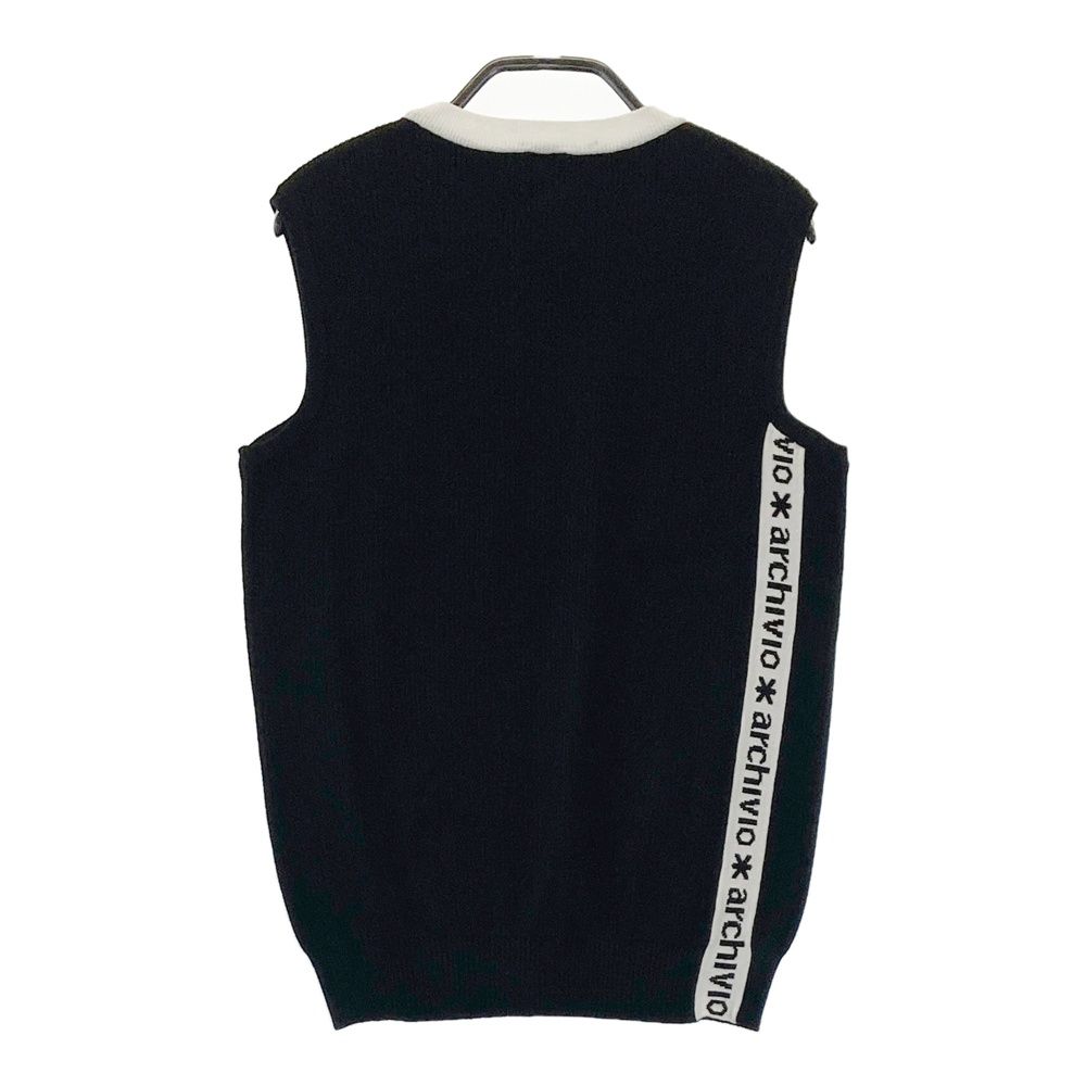 サイズ３６　新品アルチビオベスト ARCHIVIO アルチビオ ニットベスト ストライプ柄 ホワイト系 サイズ