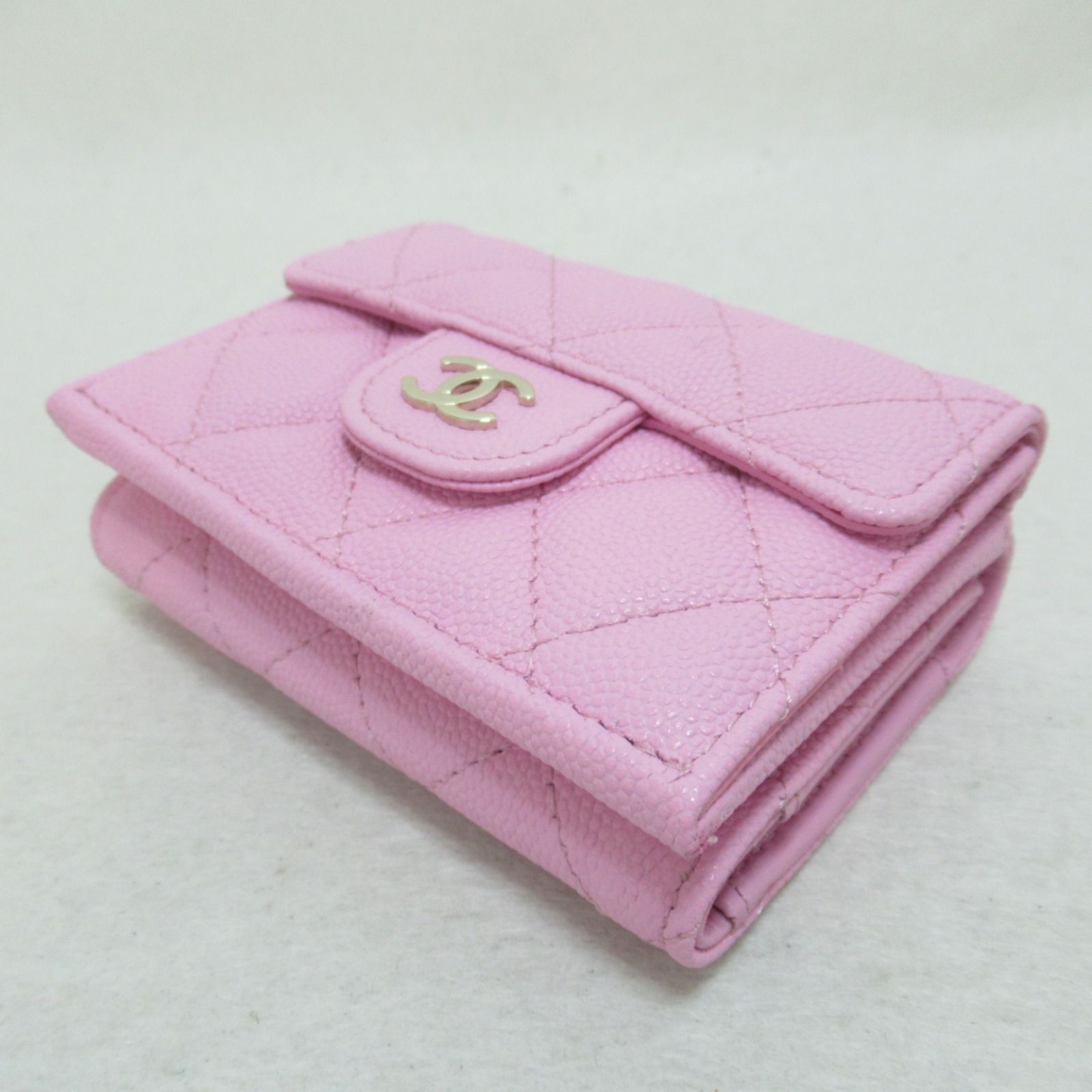 シャネル クラシックスモールフラップウォレット 三つ折財布 三