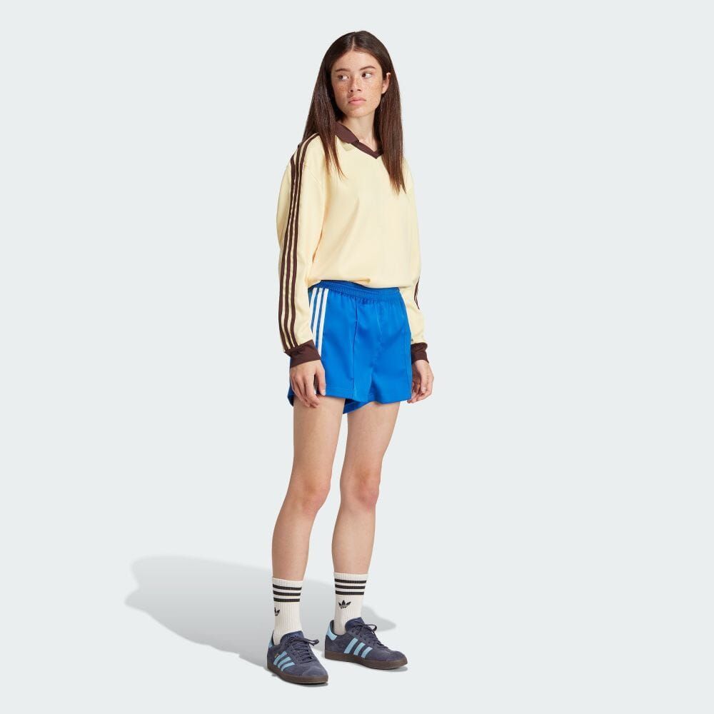 【Adidas】Originals サテン ショートパンツ 関税込み 3色展開 アディダス プレミアム オリジナルス サテンショーツ - ブルー