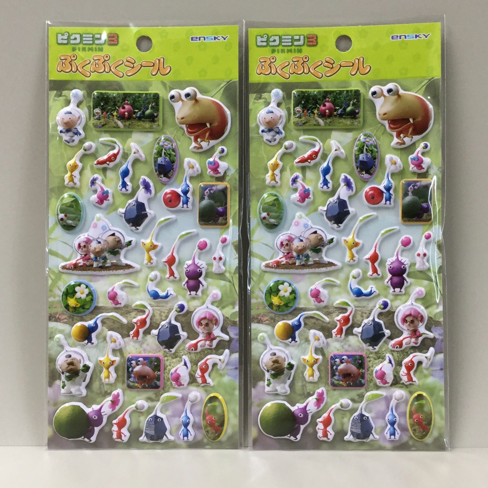 g002【新品・未使用品】ピクミン3 ぷくぷくシール 2枚セット 任天堂