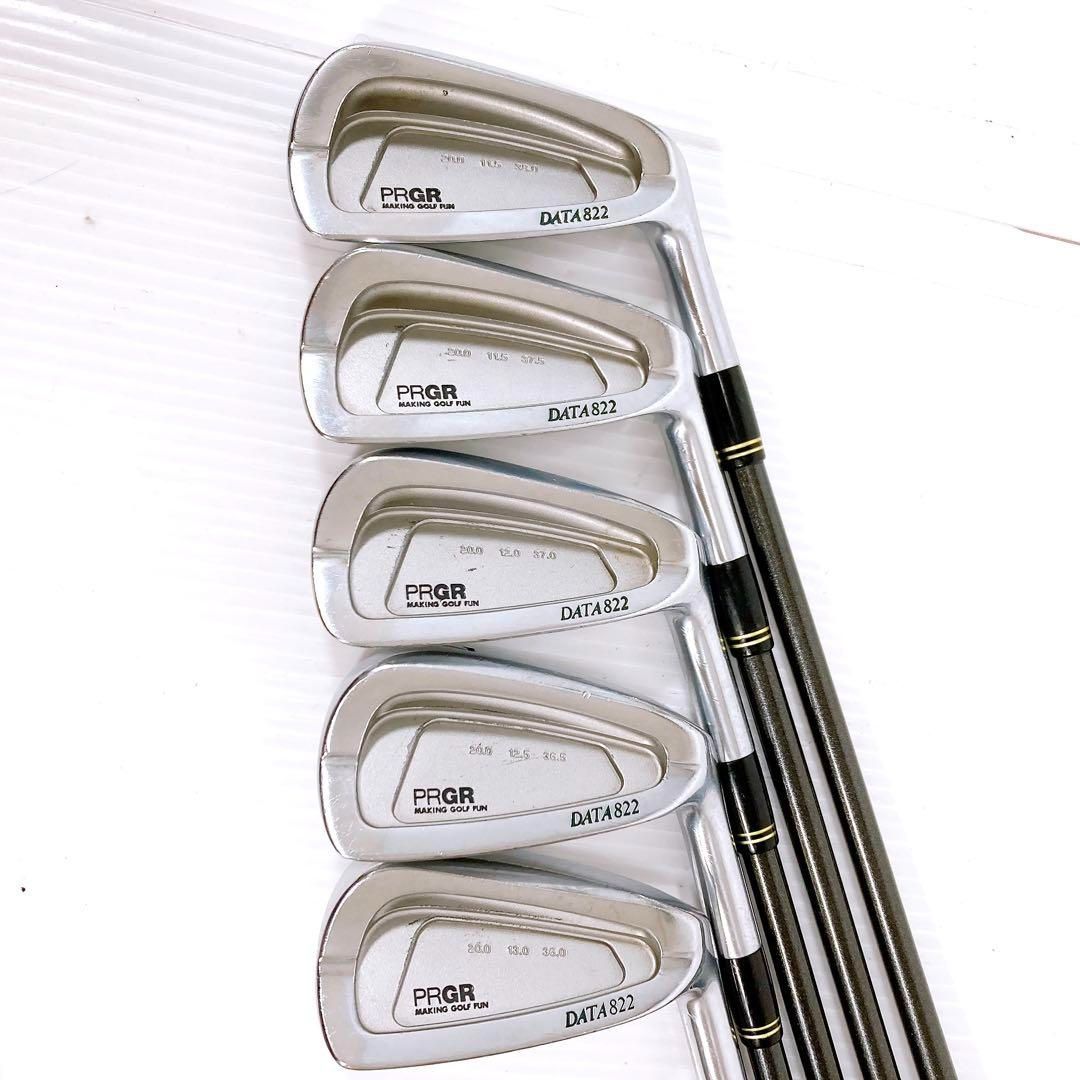 PRGR DATA822 アイアンセット M-40 メンズ 右 美品 飛距離◎ PRGR DATA822 アイアンセット M-40 メンズ 右 美品 飛距離◎