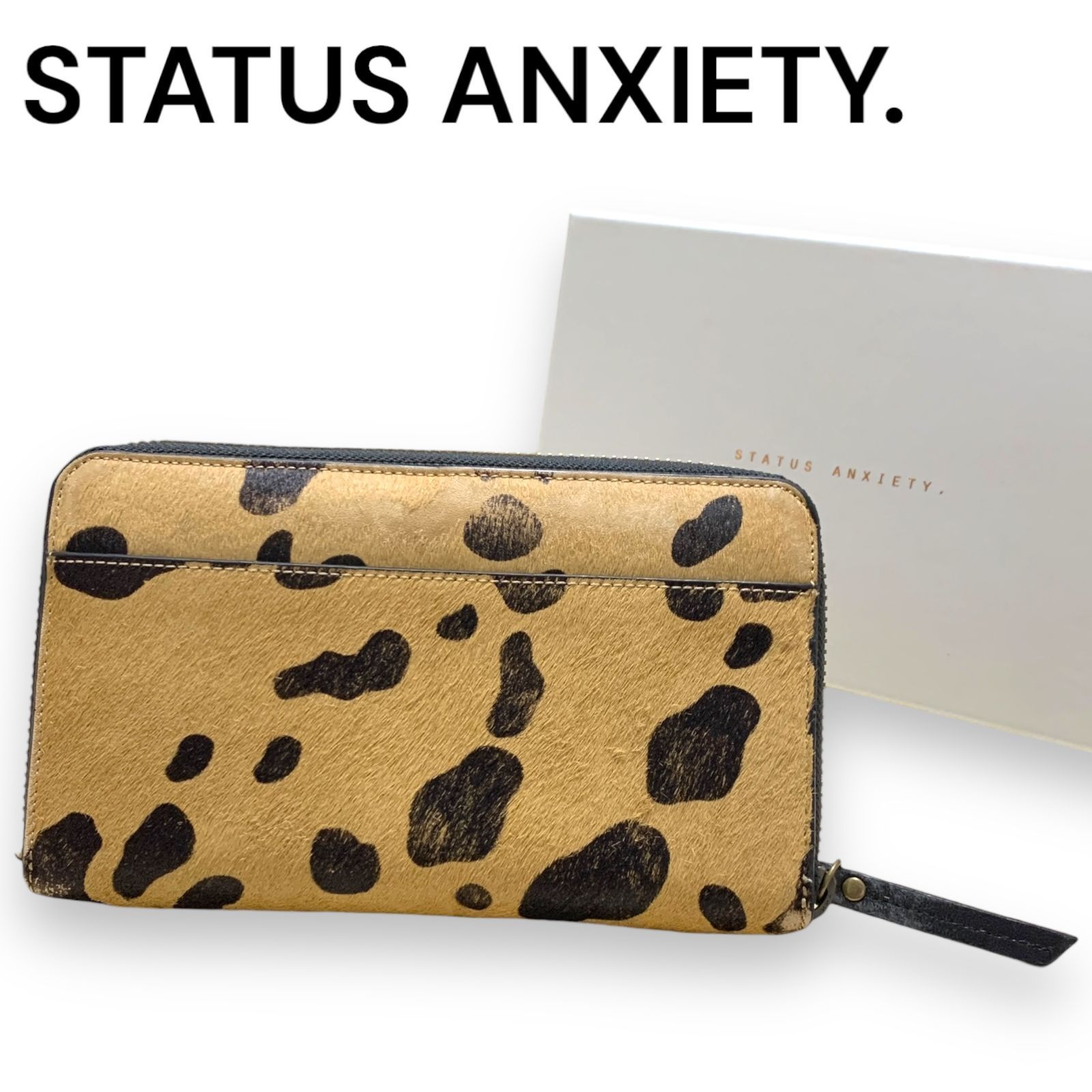 訳アリ品】STATUS ANXIETY ステータスエンザイエティー 長財布 ヒョウ 