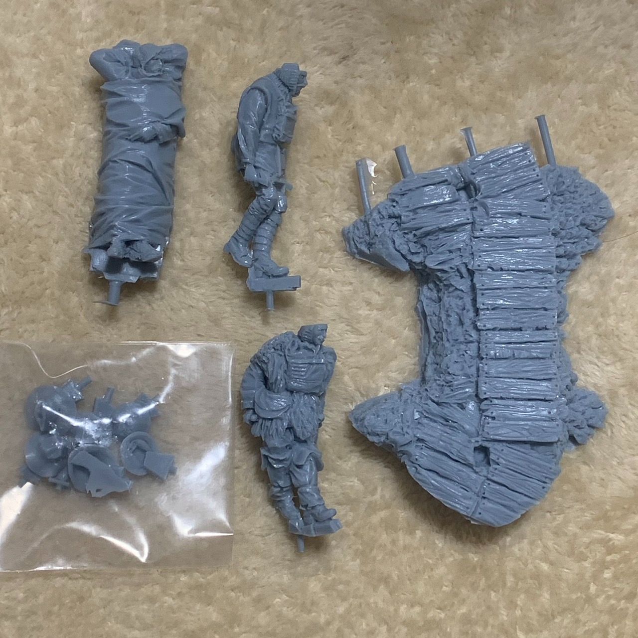 ミリタリー 兵士3体 1/35スケール 兵隊 戦場 フィギュア 外国兵
