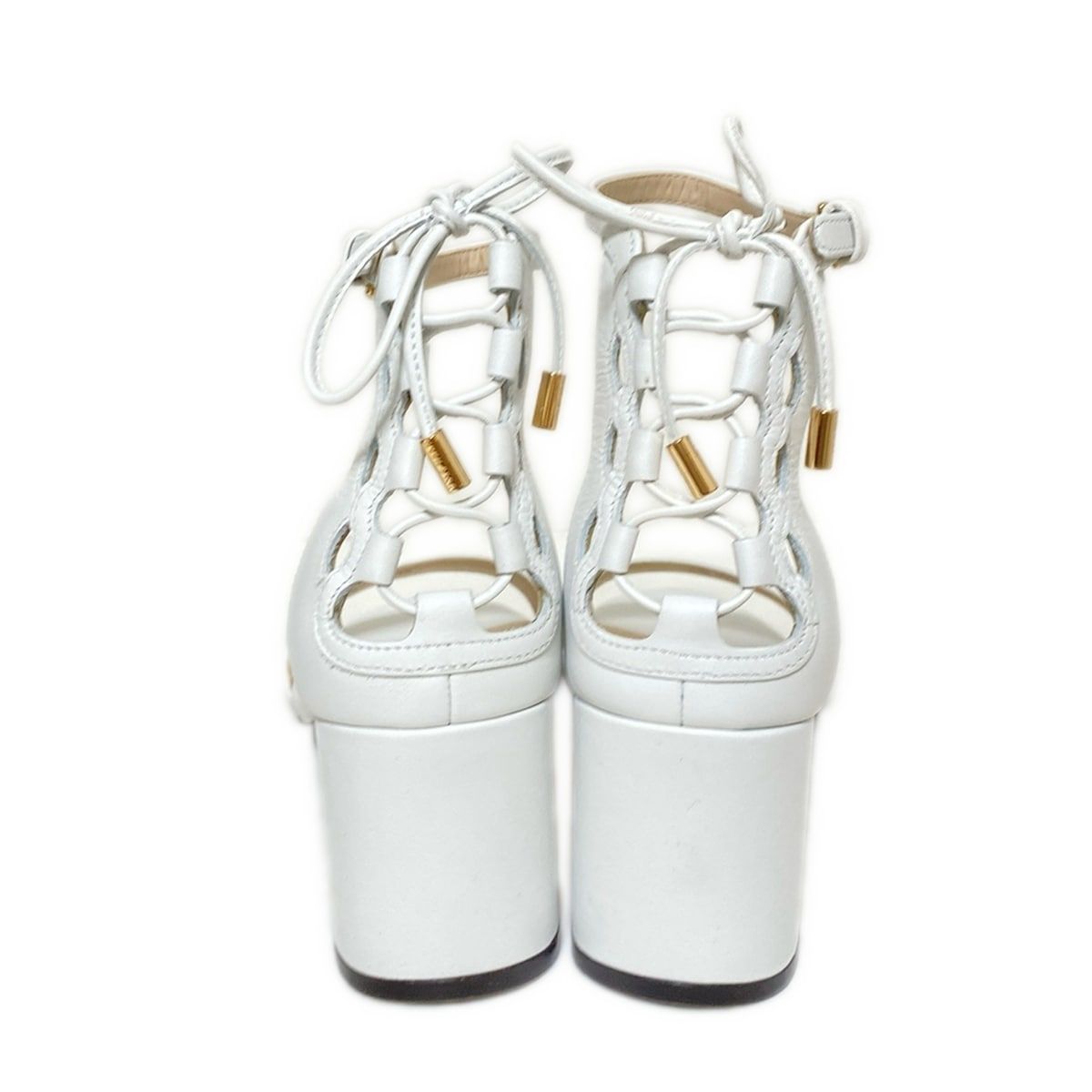 [美品] Cole Haan (コールハーン)ホワイト サンダル COLE HAAN(コールハーン) サンダル 5B レディース - 白 オープン