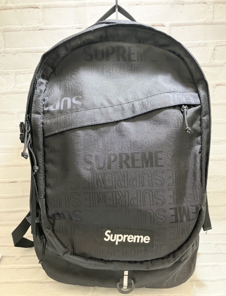 Supreme ブラック リュック19ss